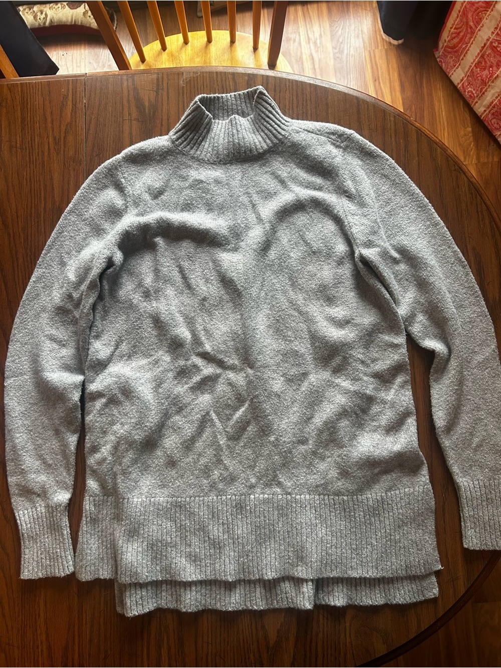 LOFT Light Gray Turtleneck Sweater